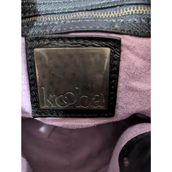 Kooba Leather Black Shoulder Bag with Gold hardware - Picture 9 of 16
